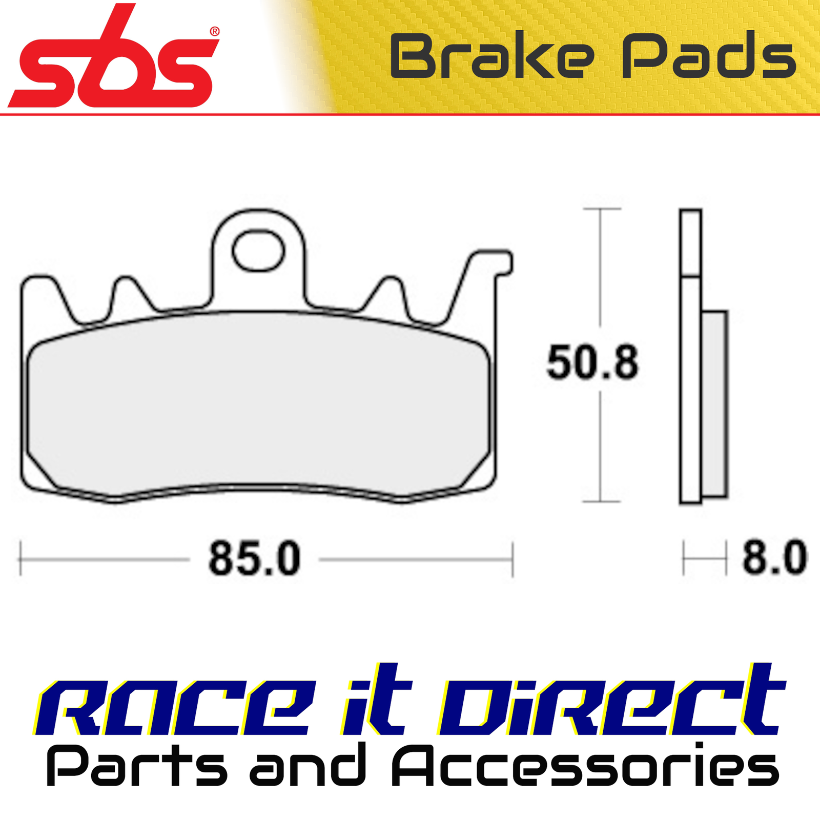 Brake Pads for DUCATI 800 SCRAMBLER CLASSIC ABS 2015-2018 Front RST RR SBS