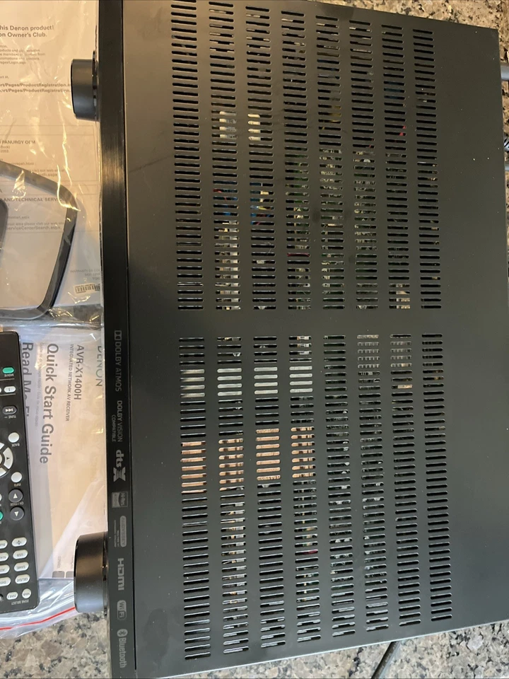 Denon AVR-X1400H 7.2 Channel Full 4K Ultra HD AV Receiver - MINT! - Image 2 of 4
