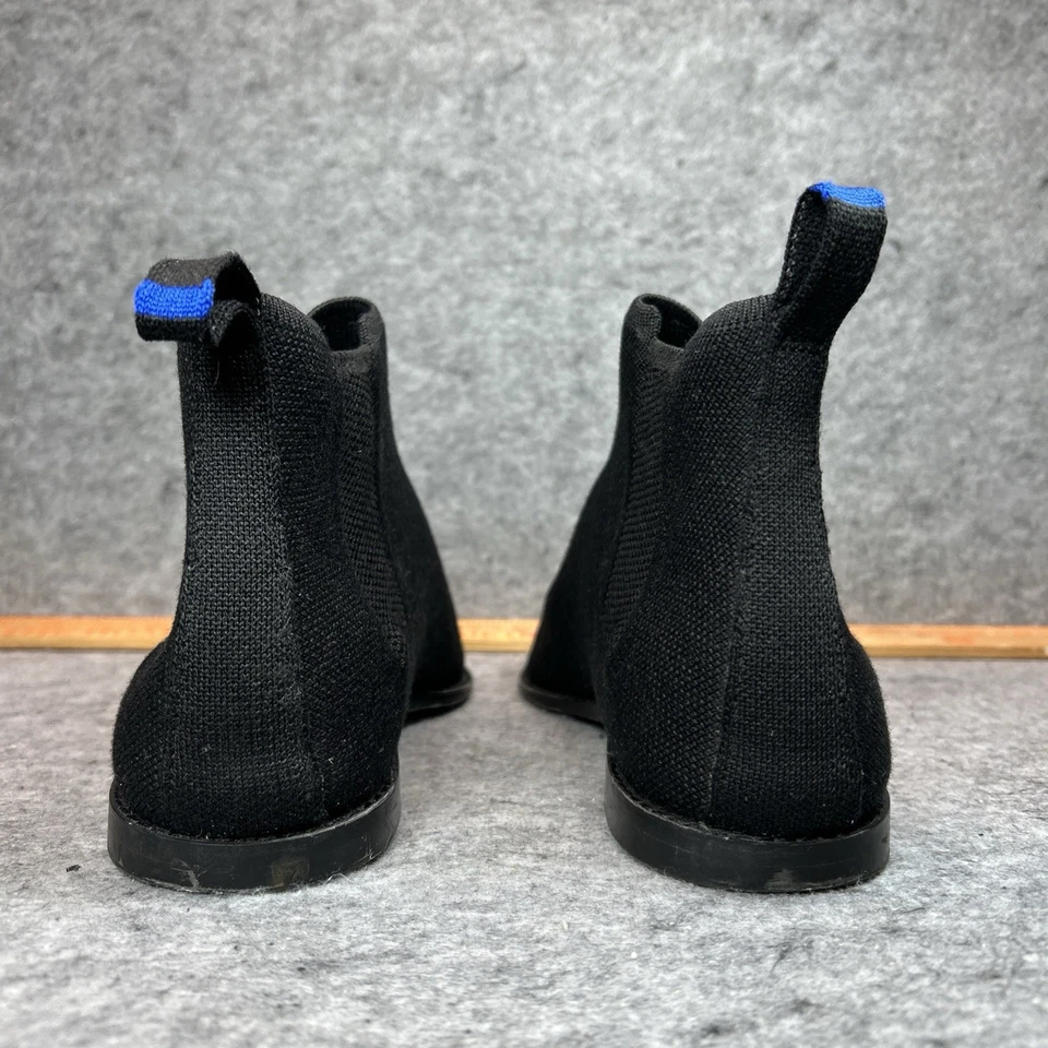 ROTHY'S The Merino Ankle Wool Slip-On Ankle Booties Chelsea Black Size 9.5 - Image 3 of 4