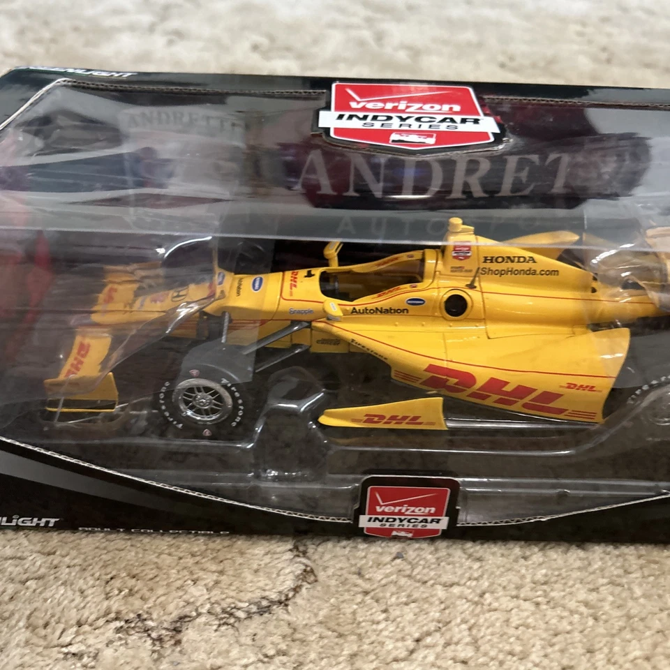GreenLight escala 1/18 Verizon IndyCar #28 Ryan Hunter-Reay DHL Honda 2015 *Uso* Foto 3 de 4