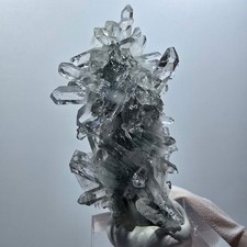 Rare starburst quartz double-terminated specimen, Streep Mine, Gobobo, Namibia.
