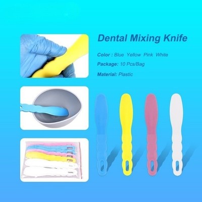 Dental Plaster Mixing Spatula Plastic Mixing Knife for Impression Material