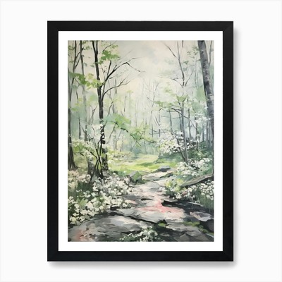 Wälder auf dem Land 1 Kunst Pri gerahmtes Wandbild Poster Leinwanddruck Bild