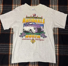 Vintage NSRA Street Rod Nationals T-Shirt Size L 2004 Michigan 25th Car Racing