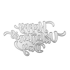 Happy Valentines Day Metal Cutting Dies for DIY Scrapbooking Photo Album Card