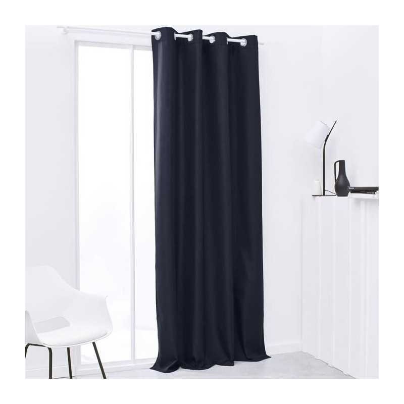 Rideau isolant thermique Navy 140x240 cm anti-froid pour salon