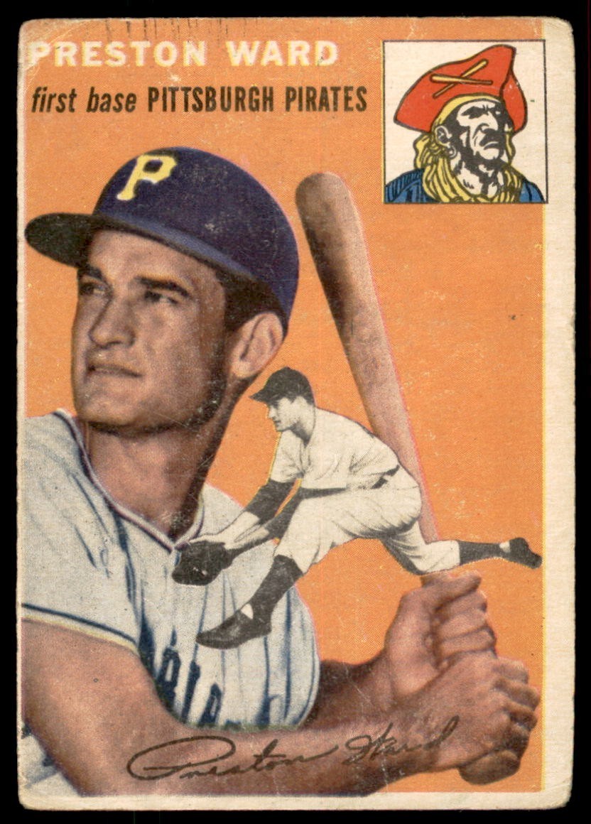 1954 Topps #72  PRESTON WARD  Pittsburgh Pirates  VG