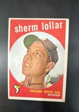 Vintage 1959 Topps Baseball Card - Sherm Lollar #385 Trading Card Collectable