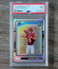 Panini 2024 Donruss Optic Jayden Daniels Rated Rookie Holo #248 PSA 9