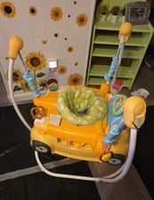 Fisher-Price Activity Center Jumper Car Style Yellow Blue Orange Green Infant