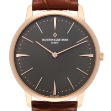 Vacheron Constantin Patrimony Grand Taille Rose Gold Mens Watch 81180 Papers