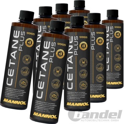 8x 450ml 9955 MANNOL CETAN PLUS DIESEL KRAFTSTOFF ADDITIV ZUSATZ REINIGER
