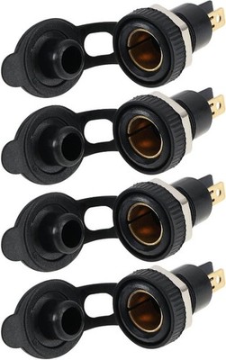 4Pcs Cigarette DIN Power Socket Replacement Compatible with Motorcycle in Europe