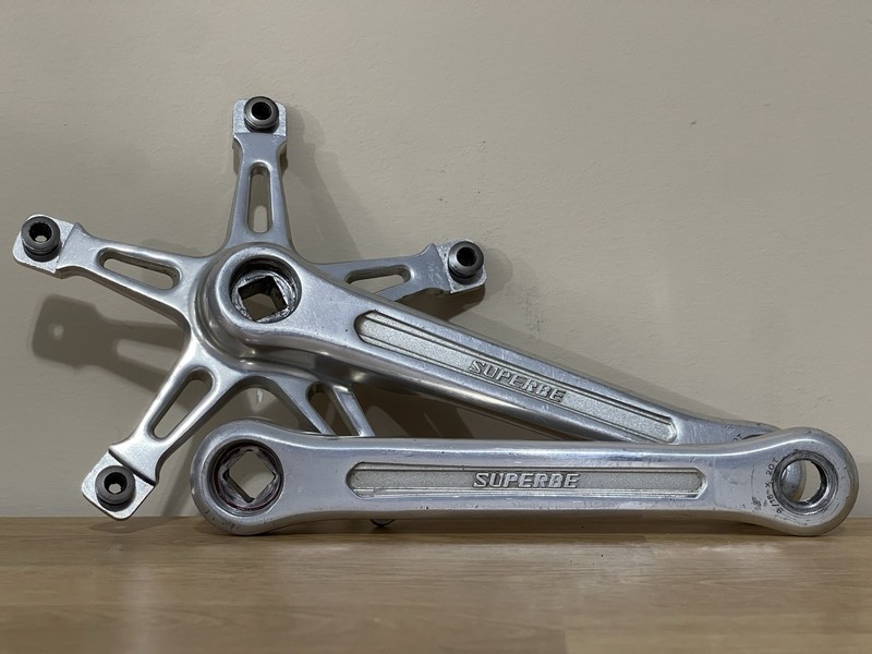 *RARE* Suntour Superbe 1st Gen track crank 165 Non NJS fixed Gear Fixie  