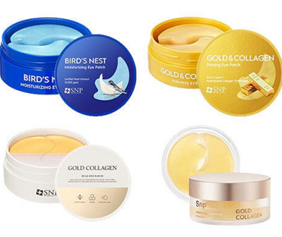 Snp Bird`s Nest Moisturizing / Gold & Collagen Firming Eye Patch 60ea/ Kbeauty