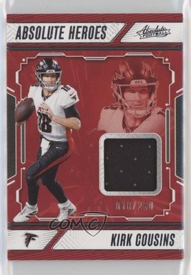 2024 Panini Absolute Heroes Memorabilia 10/250 Kirk Cousins #AHM-KCS 1e57