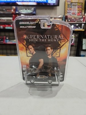 1/64 GREENLIGHT HOLLYWOOD SUPERNATURAL 1970 DODGE CHARGER BLACK