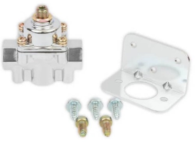 #ad GENUINE Holley 12 804 CHROME 1 4 PSI Adjustable Fuel Pressure Regulator Kit $39.00