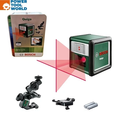 Bosch Green Quigo Self-Levelling Cross-Line Red Laser Level 0603663501