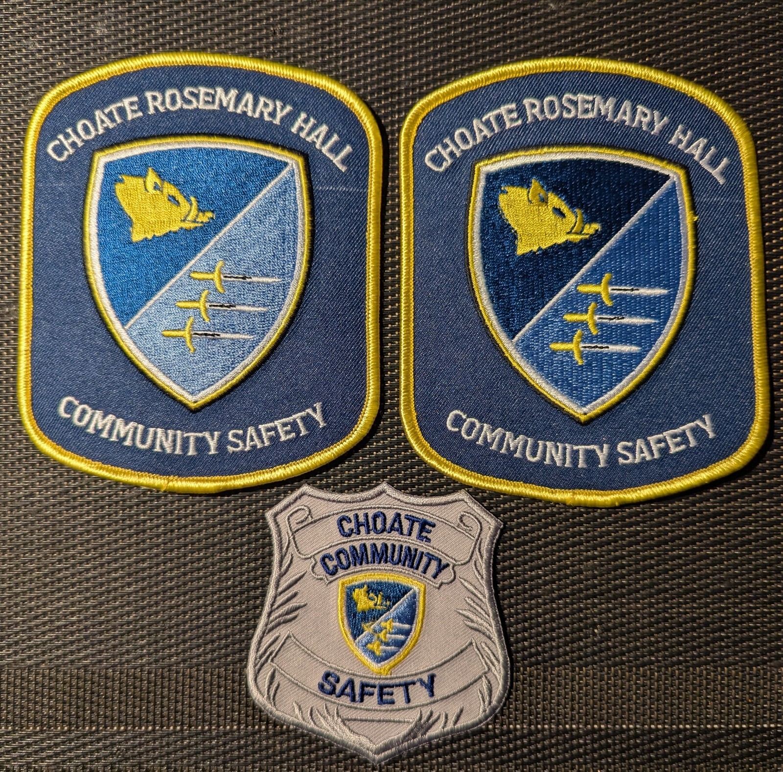 Choate Rosemary Hall Community Safety Officer Patches Lot Of 3