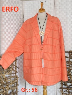 NEU ERFO be Yourself Designer Damen Jacke - Blazer ORANGE Gr.: 56 Langarm