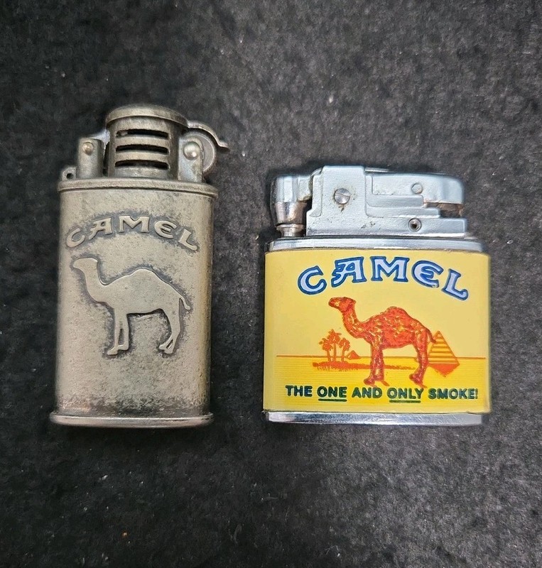 2 Vintage Camel Lighters (114@340)