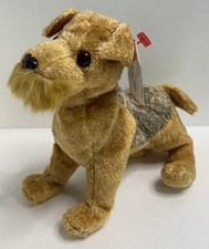 Ty Beanie Baby - WHISKERS the Schnauzer Dog 6" Plush Stuffed Animal 2000