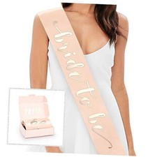 Rose Gold Bachelorette Party Sash - Bride To Be  Bachelorette Party