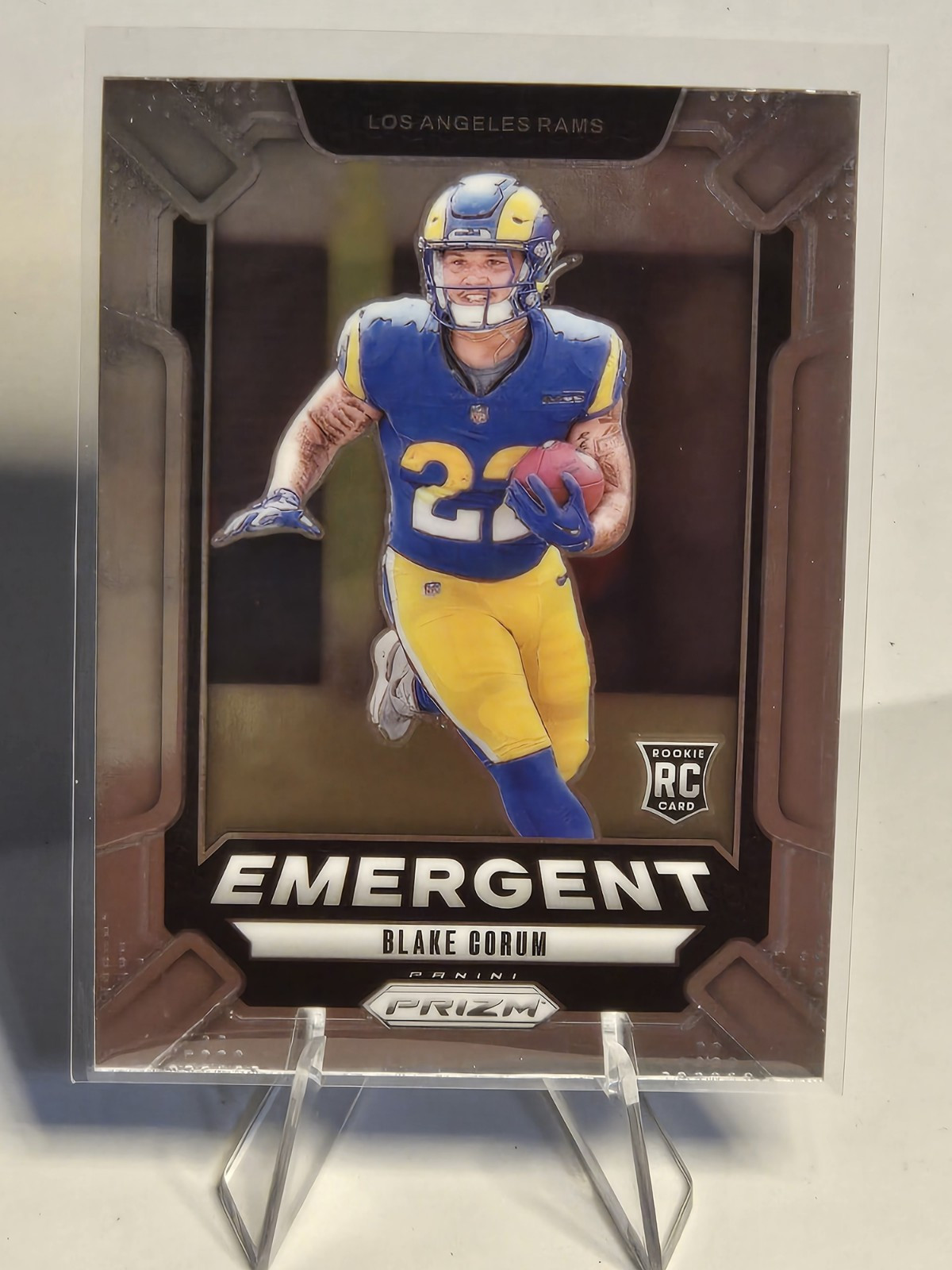 2024 Panini Prizm Blake Corum Emergent Rookie Card RC #10 Rams LA Rams