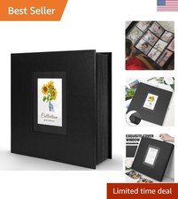 Photo Album 4x6 600 Photos, Leather Cover Extra Large Capacity Holds 600 Horizon