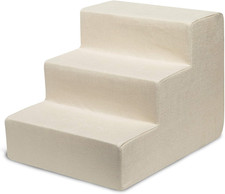 Foam Pet Steps for Small Dogs and Cats, Portable Ramp Stairs for Couch, Sofa, an