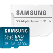 SAMSUNG EVO Select MicroSDXC UHS-I Card, 256 GB NEW