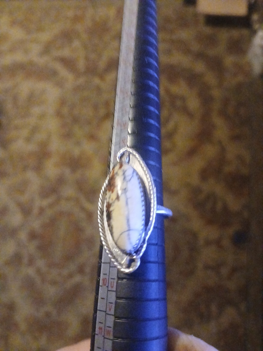 sterling silver Agate Native Handmade Signed Ring… - image 2