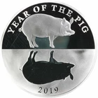 2019 Tokelau $5 Year of the Pig Silver .999 PRF OGP