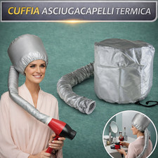 CUFFIA ASCIUGACAPELLI PROFESSIONALE PHON TERMICA CASCO PORTATILE PARRUCCHIERE