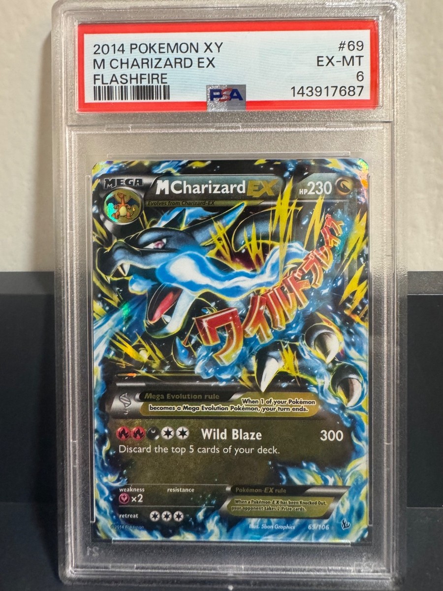M Charizard EX 69/106 XY Flashfire 2014 Pokemon PSA 6 | eBay