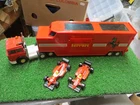 VINTAGE MATCHBOX SUPER KINGS FORD IVECO FERRARI RACING CAR TRANSPORTER K-116
