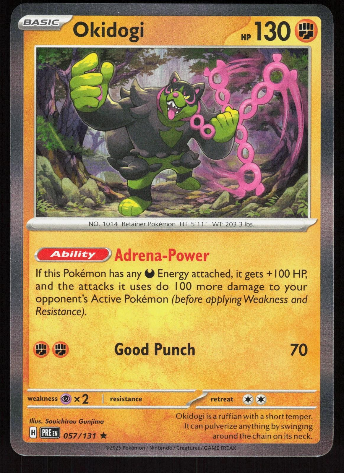 Okidogi 057/131 Holo Rare Prismatic Evolutions Pokemon Holo Near Mint
