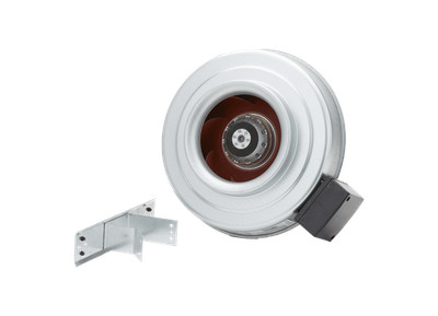 SYSTEMAIR 40409 FG 8XL Centrifugal Inline Fan 8'' Galvanized 140F Temp