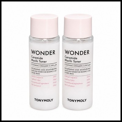 TONYMOLY WONDER Ceramide Mochi Toner 50ml Set of 2 Travel Size K-Beauty New