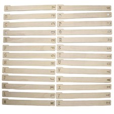 26Pcs Vinyl Record Dividers A-Z Wooden Dividers Alphabetical Record Clip Divider