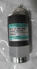 NEW TAKASAGO ELECTRIC MTV-2-N1/4UG SOLENOID CLEAN VALVE 24VDC PCTFE 200KPA