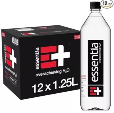 Essentia Bottled Ionized Alkaline Water - 9.5pH 1 L 12 Packs