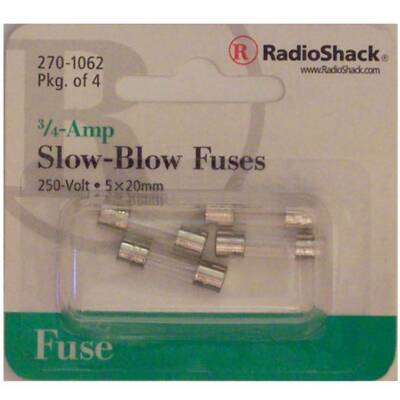 Lot De 20 Fusibles Verre 2.5A 250V RadioShack - Fusibles Lents (slow-blow), Neuf Sous Scellé