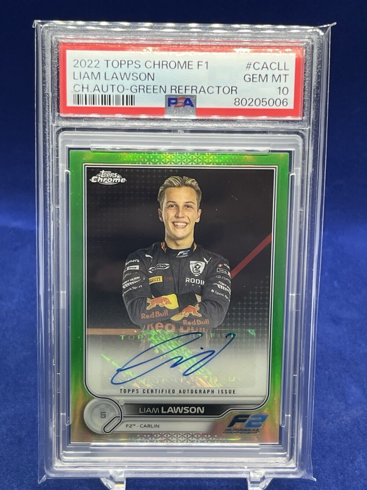 Liam Lawson 2022 Topps Chrome Formula 1 #CAC-LL Autographs Liam Lawson 2022 Topps Chrome Formula 1 #CAC-LL Autographs