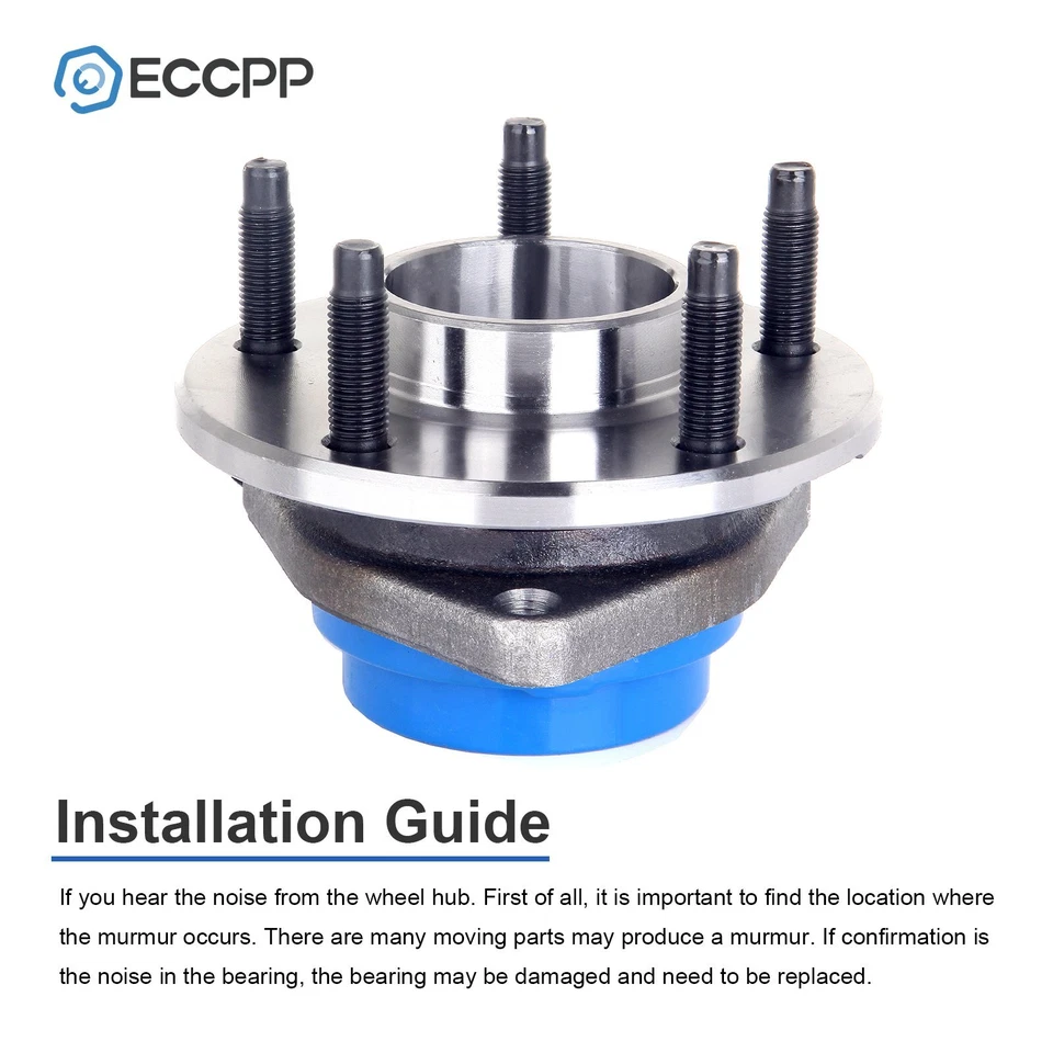Cojinete de cubo de rueda delantero ECCPP 1 pieza para Buick Regal Century Pontiac Grand Prix tracción delantera Foto 3 de 4