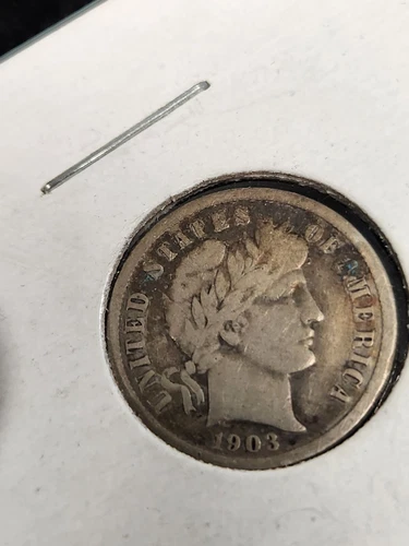 1903 Barber Dime Silver 10c Looks Better In Hand ☆ 366