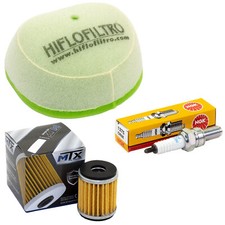 Set Wartung für Yamaha WR 250 F CG WR250 2003-2008 Luftfilter Ölfilter Zündkerze