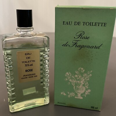 FRAGONARD '' Rose''  Eau De Toilette 190 ml 6.4 OZ Original Box Discontinued 80's