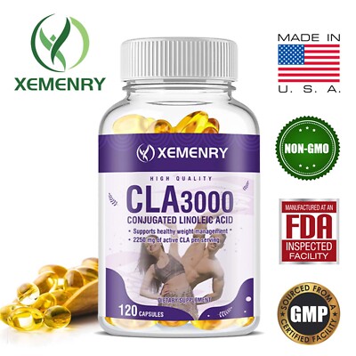 CLA 3000 Softgels - Conjugated Linoleic,  Metabolism and Weight Loss Management